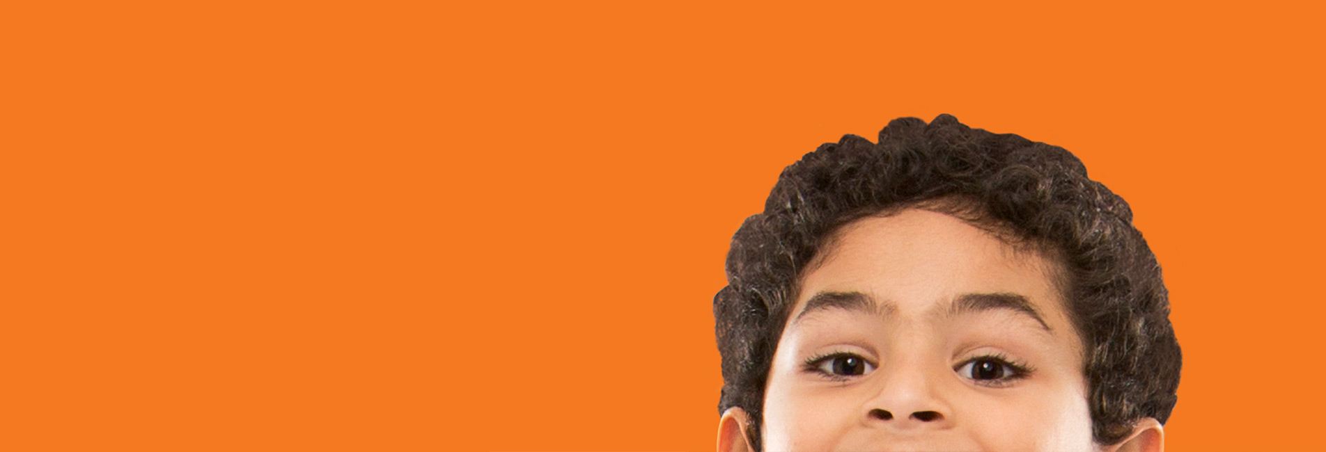 Child's head peeking out